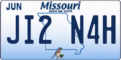 MO license plate JI2N4H