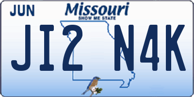 MO license plate JI2N4K