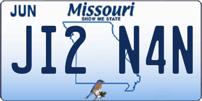 MO license plate JI2N4N