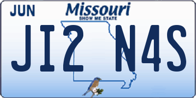 MO license plate JI2N4S