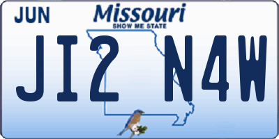 MO license plate JI2N4W