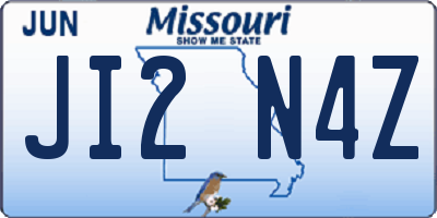 MO license plate JI2N4Z