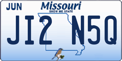 MO license plate JI2N5Q