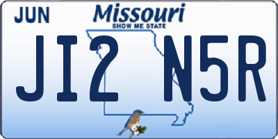 MO license plate JI2N5R
