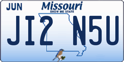 MO license plate JI2N5U