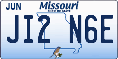 MO license plate JI2N6E