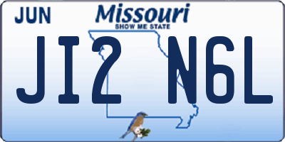 MO license plate JI2N6L