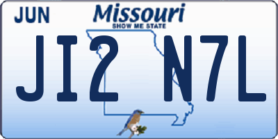 MO license plate JI2N7L