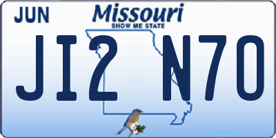 MO license plate JI2N7O