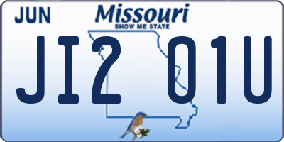 MO license plate JI2O1U