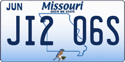 MO license plate JI2O6S