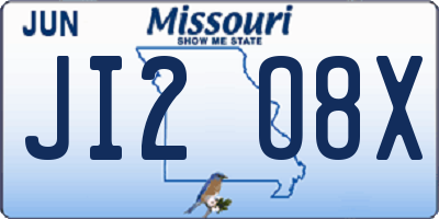 MO license plate JI2O8X