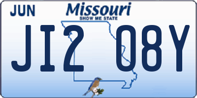 MO license plate JI2O8Y