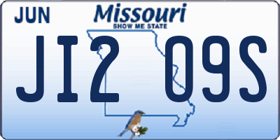 MO license plate JI2O9S