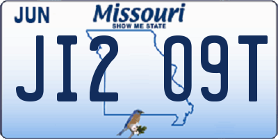 MO license plate JI2O9T