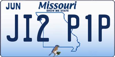 MO license plate JI2P1P