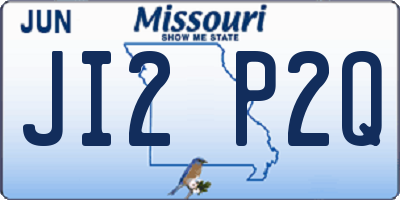 MO license plate JI2P2Q