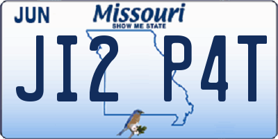 MO license plate JI2P4T