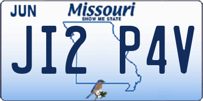 MO license plate JI2P4V