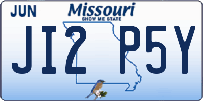 MO license plate JI2P5Y