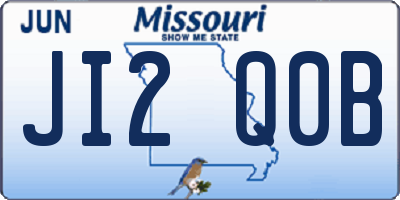 MO license plate JI2Q0B