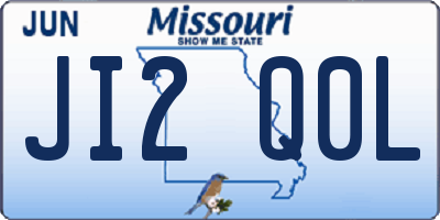MO license plate JI2Q0L