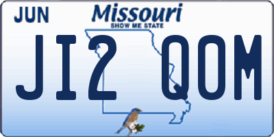 MO license plate JI2Q0M