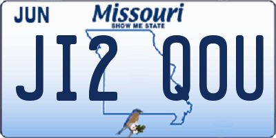 MO license plate JI2Q0U
