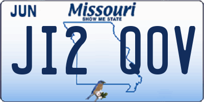 MO license plate JI2Q0V