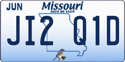 MO license plate JI2Q1D
