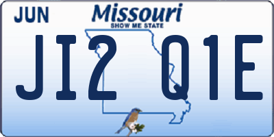 MO license plate JI2Q1E