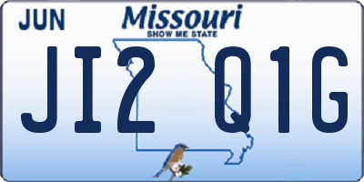 MO license plate JI2Q1G
