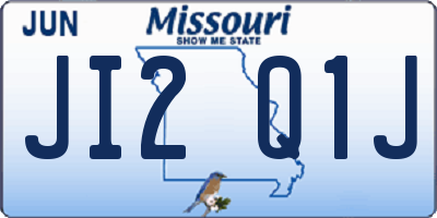 MO license plate JI2Q1J