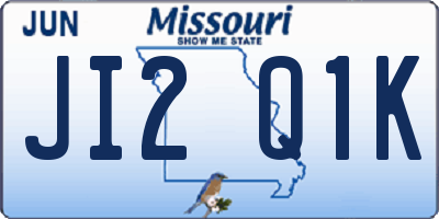 MO license plate JI2Q1K