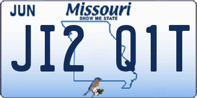 MO license plate JI2Q1T
