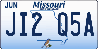 MO license plate JI2Q5A