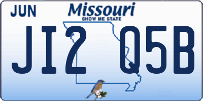 MO license plate JI2Q5B