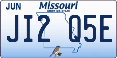 MO license plate JI2Q5E