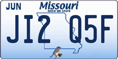 MO license plate JI2Q5F