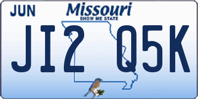 MO license plate JI2Q5K