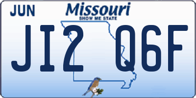 MO license plate JI2Q6F