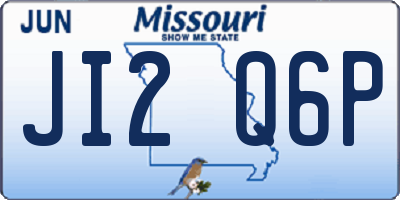 MO license plate JI2Q6P