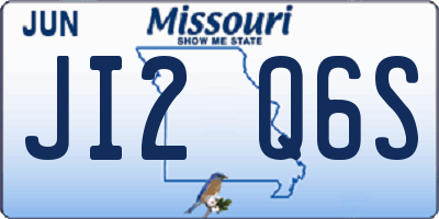 MO license plate JI2Q6S