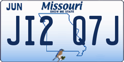 MO license plate JI2Q7J