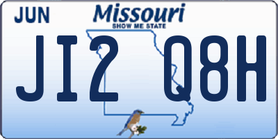 MO license plate JI2Q8H