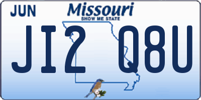 MO license plate JI2Q8U