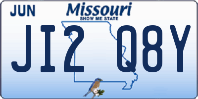 MO license plate JI2Q8Y