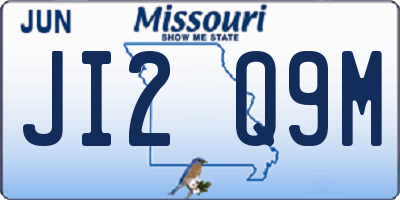 MO license plate JI2Q9M