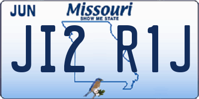 MO license plate JI2R1J