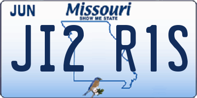 MO license plate JI2R1S